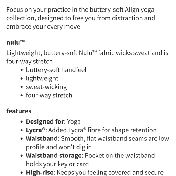 Lululemon align crop 21" - Picture 6 of 9